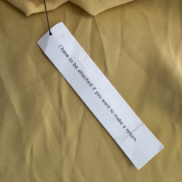 Reformation Nari Silk Dress Sunshine - Picture 10 of 11